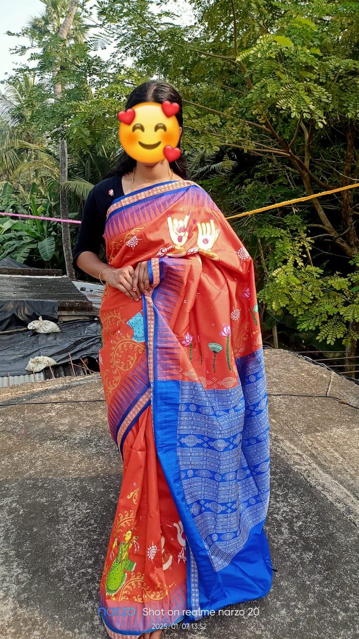 HAND PAINTED SAREE